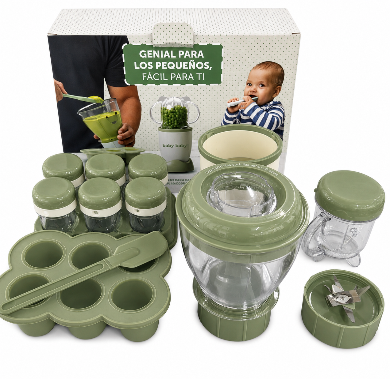 🥣 Procesador de Alimentos para Bebés Baby Bullet 👶💚
