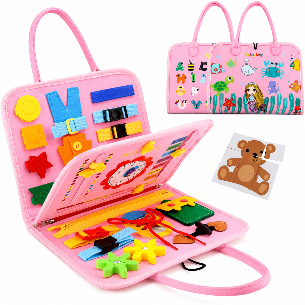 Libro Interactivo Montessori Azul