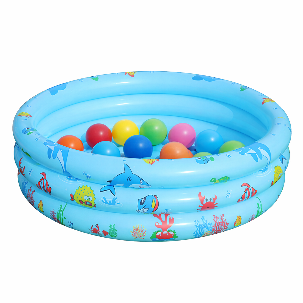 Piscina Inflable Infantil Diseño Marino - Evango Bebes SV