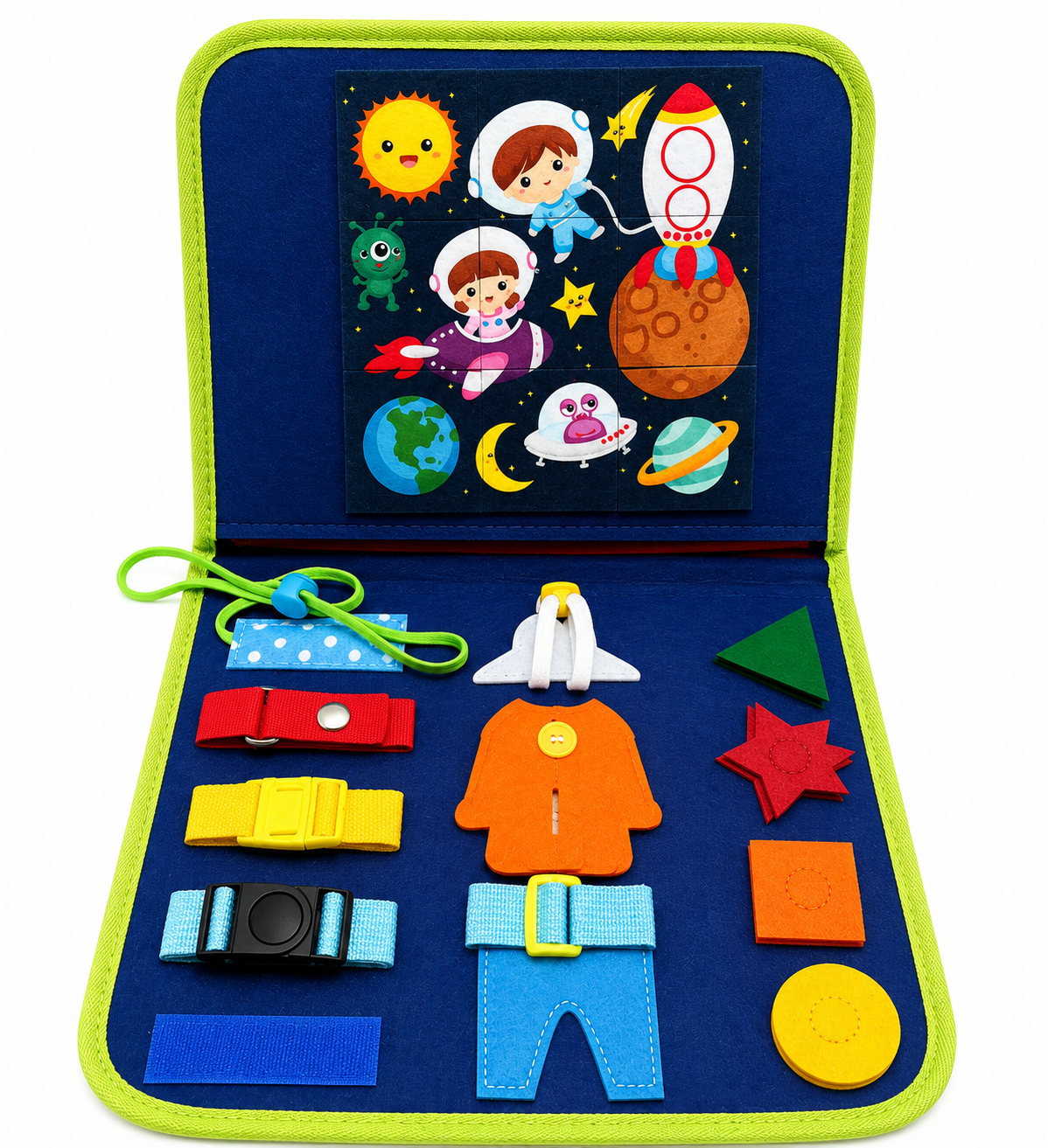 Libro Interactivo Montessori Azul