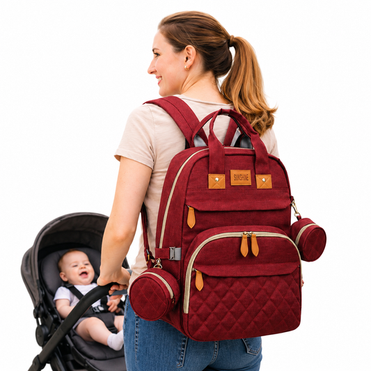 Pañalera con Cuna Portátil y USB