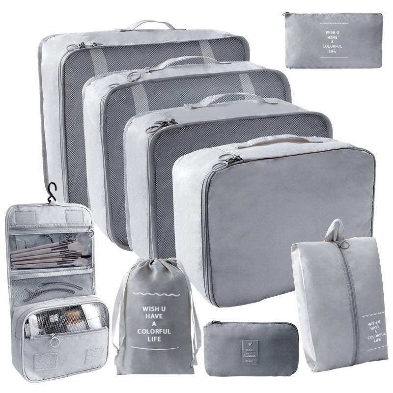 Set Organizador de Viaje 9 Piezas para Mamá y Bebé