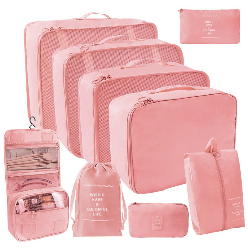 Set Organizador de Viaje 9 Piezas para Mamá y Bebé