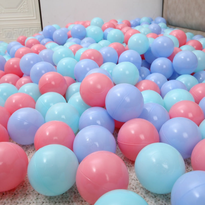 100 Pelotas plásticas de 7cm colores pastel