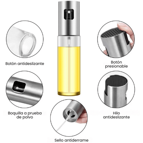 Aceitera Antigoteo - rociador de aceite - Evango Bebes SV