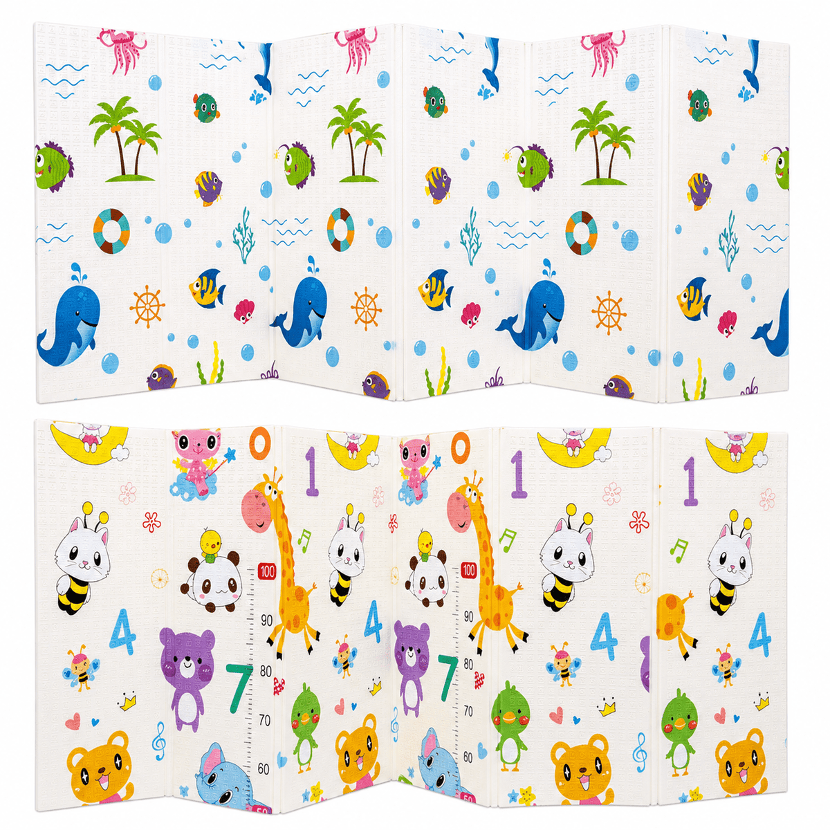 Alfombra plegable con diseño reversible - Evango Bebes SV