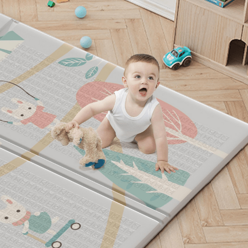 Alfombra plegable con diseño reversible - Evango Bebes SV