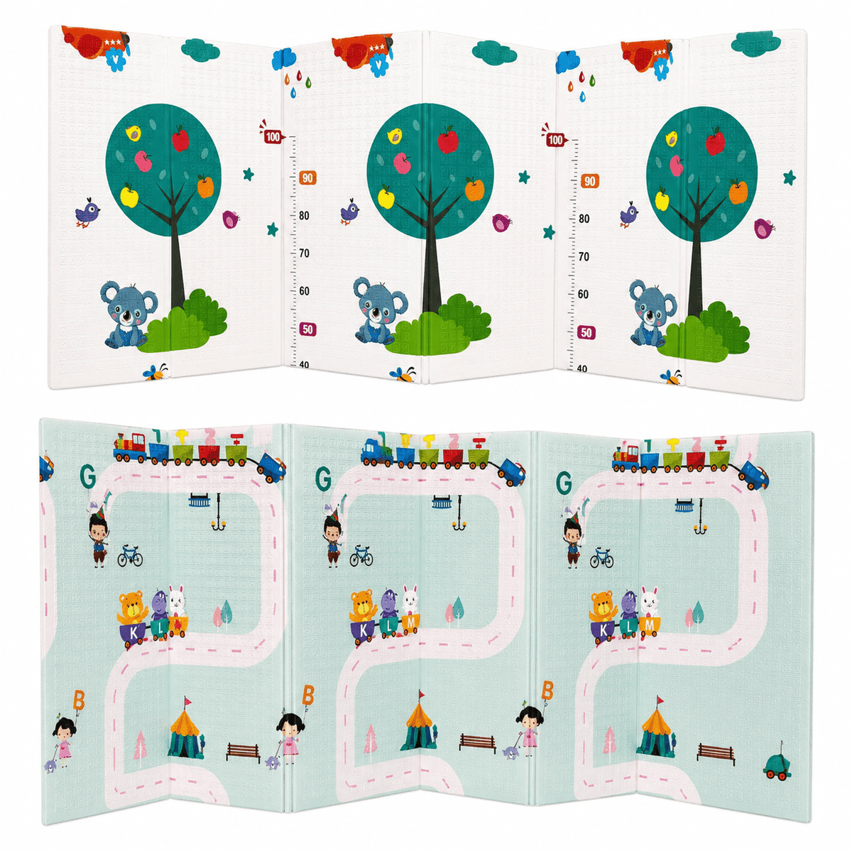 Alfombra plegable con diseño reversible - Evango Bebes SV