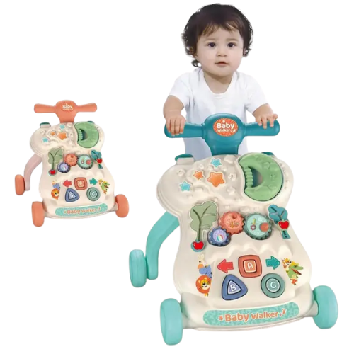 Andadera Musical con Juegos y Panel Desmontable - Evango Bebes SV