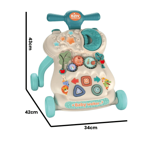 Andadera Musical con Juegos y Panel Desmontable - Evango Bebes SV