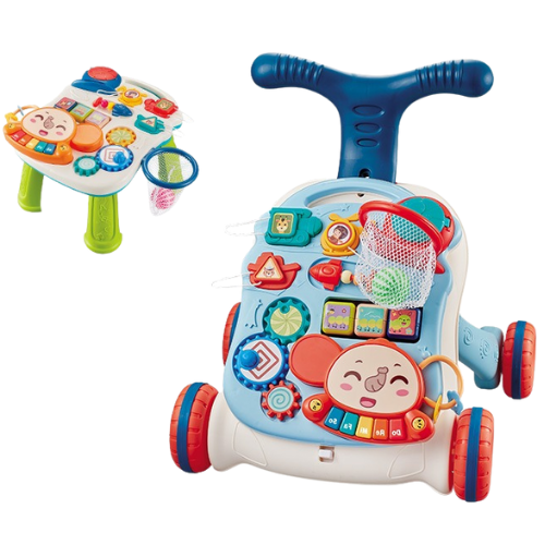 Andadera musical con mesa de actividades 2 en 1 - Evango Bebes SV