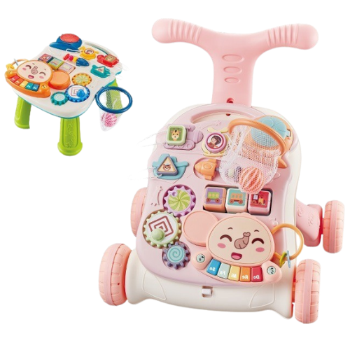 Andadera musical con mesa de actividades 2 en 1 - Evango Bebes SV