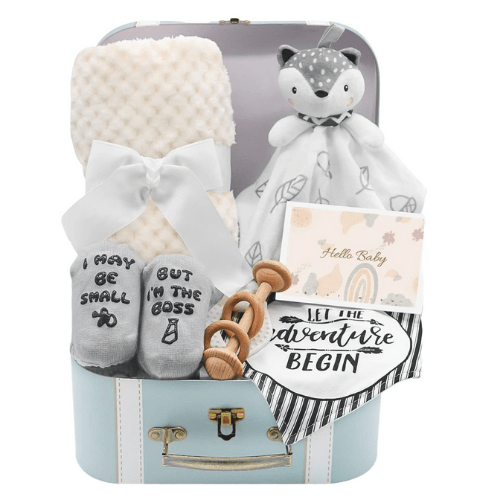 Caja de regalo para baby shower - Evango Bebes SV