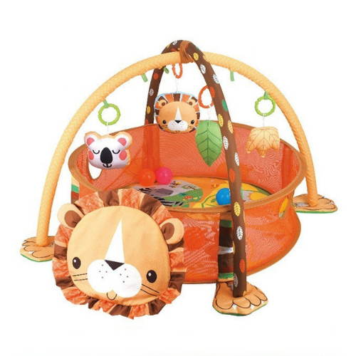 Gimnasio Interactivo para bebé con diseño de león - Evango Bebes SV