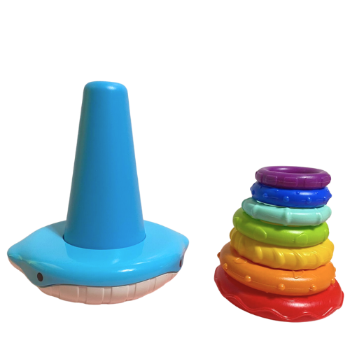 Juguete Apilable Ballena Arcoíris - Evango Bebes SV