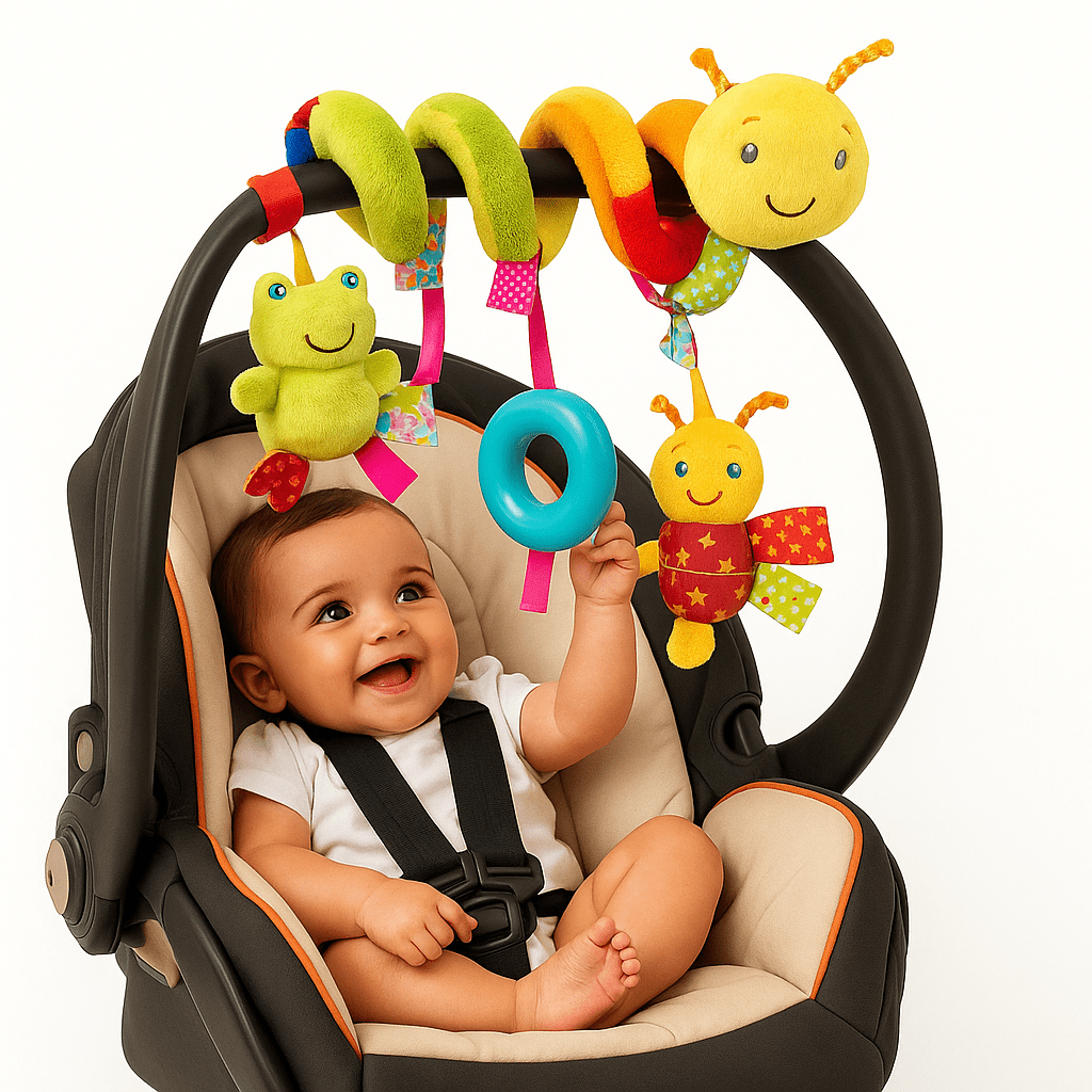 Juguete Colgante Multicolor para Cuna y Coche - Evango Bebes SV