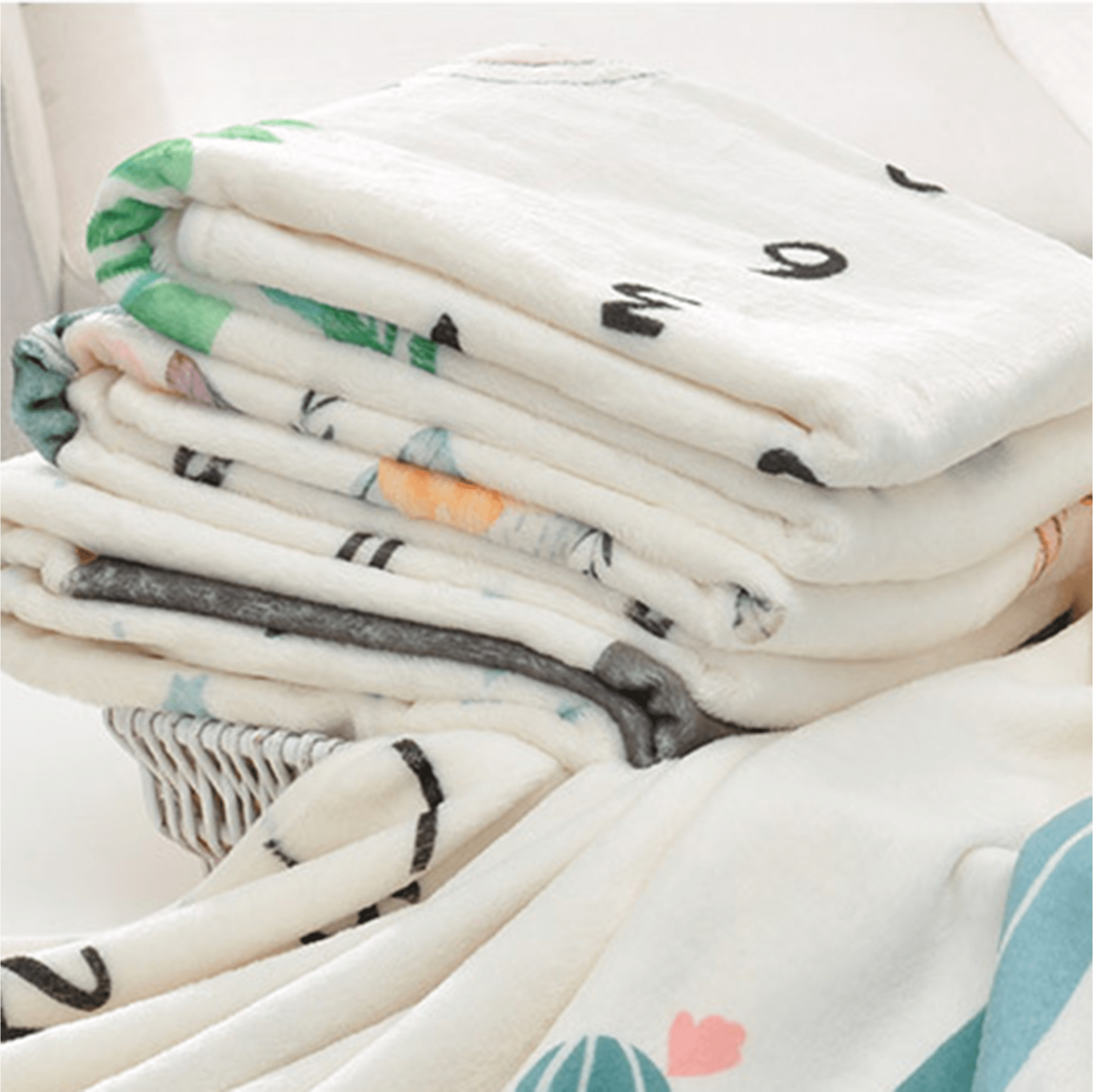 Manta de Conteo de Meses para niña/niño - Diseño de animales - Evango Bebes SV