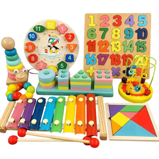 Pack de 8 Juegos Tipo Montessori - Evango Bebes SV