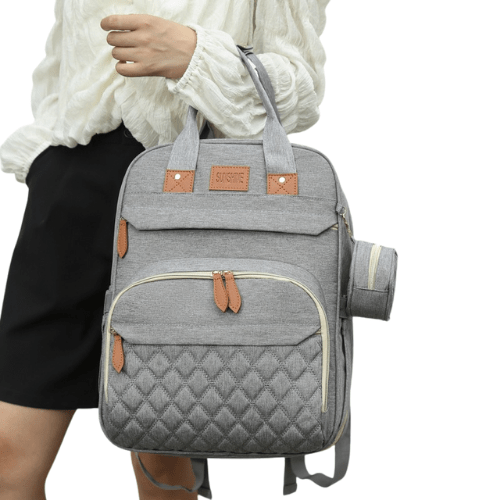 Pañalera con Cuna Portátil y USB - Evango Bebes SV