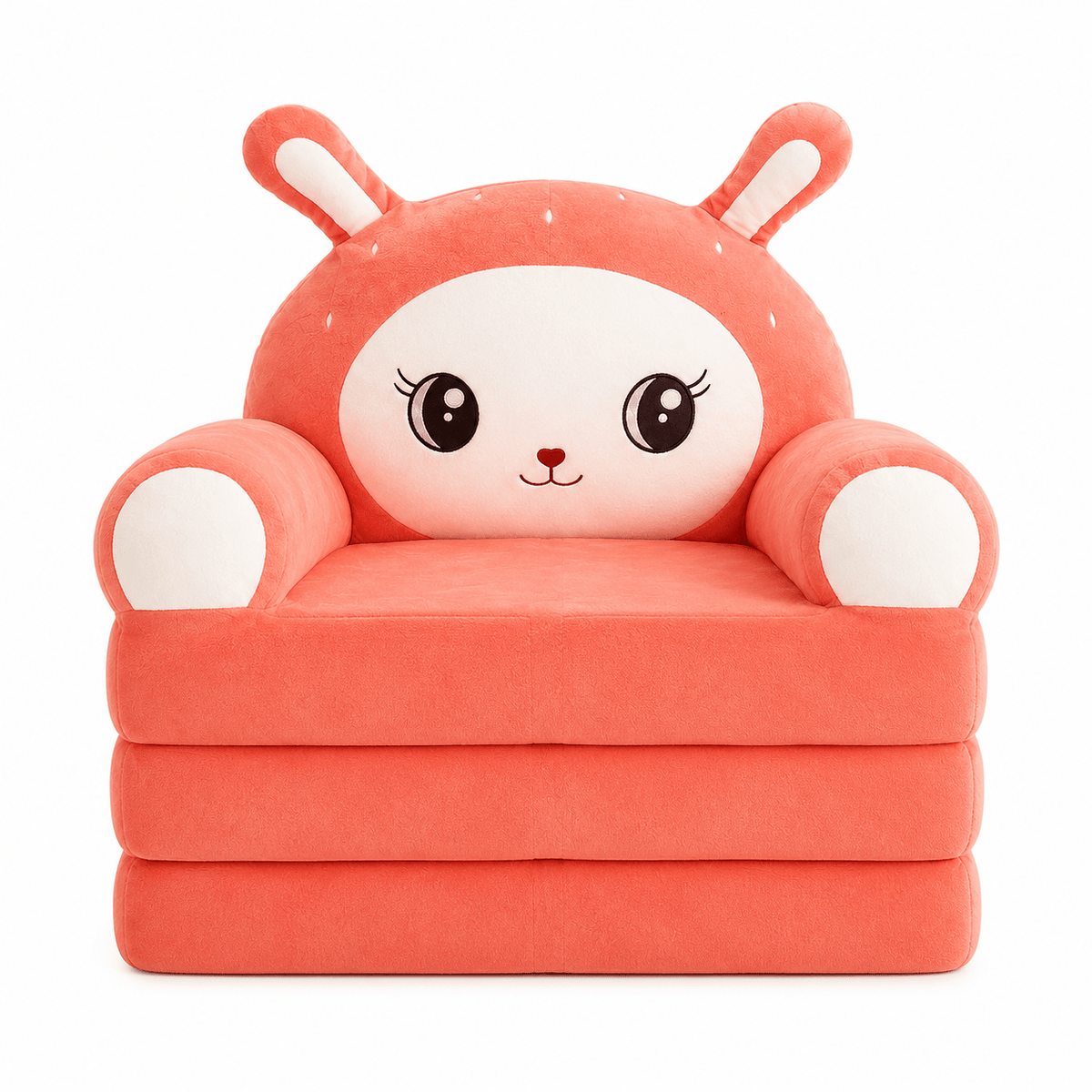Sofá cama infantil plegable 75x50 cm, vista completa del producto - Evango Bebes SV