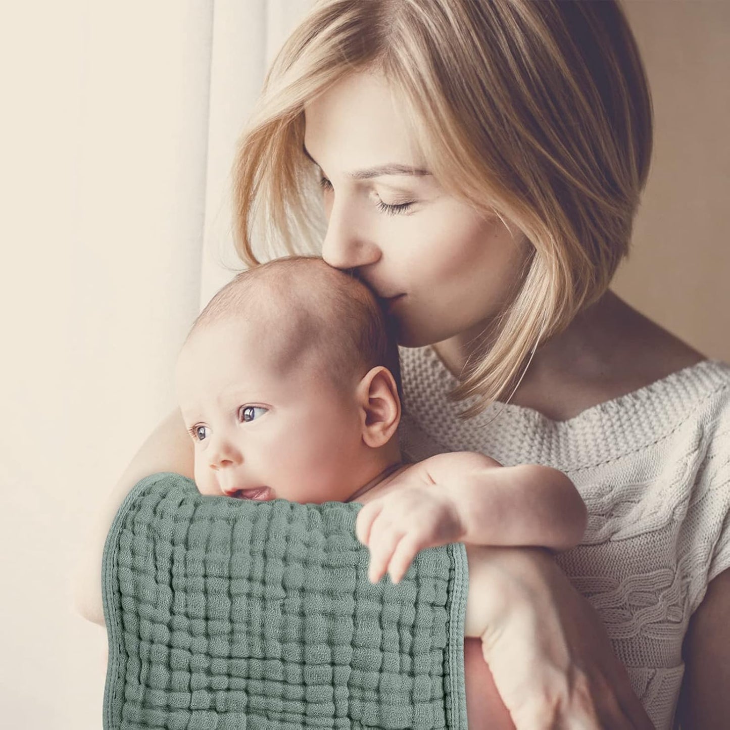 Toalla para Eructo para Bebé Verde - Evango Bebes SV